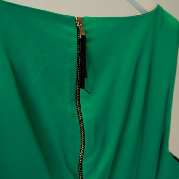 Dolce & Gabbana Green Fitted Satin Dress - Picture 3 of 5